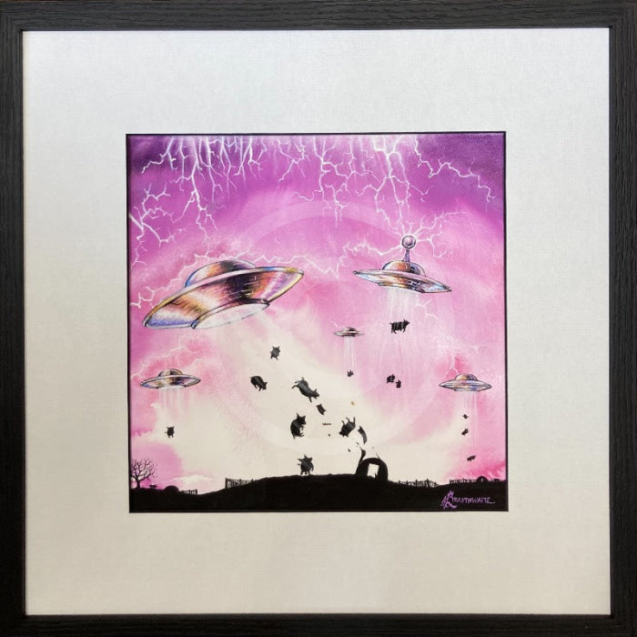 SOLD-ORIGINAL From the Shadows - Mars Attacks! Sow-mageddon by Mark Br