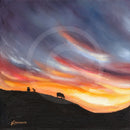 Indigo Sunset, North York Moors by Mark Braithwaite