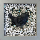 Original Little Blackbird, Paper Cut by Anna Cook