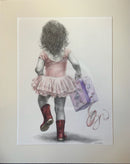 Rosebud Late For Class-Original Drawing by Mark Braithwaite