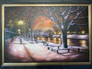 Silent Night, The River Ouse - Original Oil Painting by Mark Braithwaite