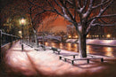 Silent Night, The River Ouse - Original Oil by Mark Braithwaite