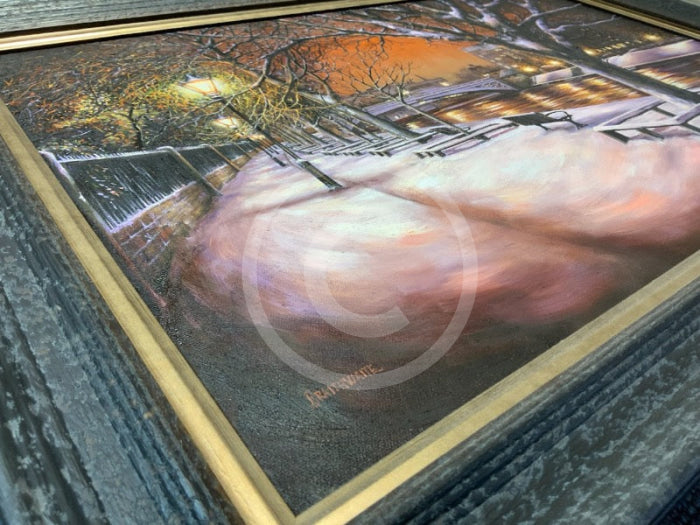 Silent Night, The River Ouse - Original Oil Painting by Mark Braithwaite