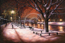 Silent Night, The River Ouse - Original Oil by Mark Braithwaite