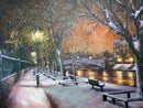 Silent Night, The River Ouse - Original Oil Painting by Mark Braithwaite