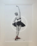 The Red Shoes 14, Original Drawing by Mark Braithwaite - Ballet Dancer Drawing