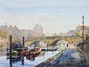 Ouse Bridge an ORIGINAL watercolour by Abdul Malik Nobel Original Painting