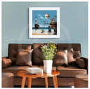 Balloon Cottages by Gary Walton Framed Limited Edition Canvas Print
