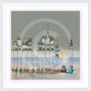 Box Fish Pier Original Acrylic Painting By Gary Walton Framed