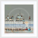 Box Fish Pier Original Acrylic Painting By Gary Walton Framed