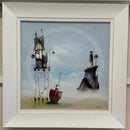 Home Sweet Original Oil Painting By Gary Walton Framed