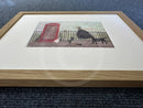 Framed in Oak, Close up of frame depth