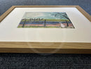 Framed in Oak, Close up of frame depth
