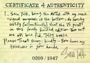 Certificate from Sam Toft’s ’There and Back Again’ Limited Edition Box Set 