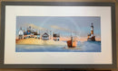 On Golden Sands by Gary Walton Framed Groove medium grey