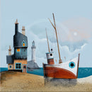 Waiting For The Tide By Gary Walton Mounted