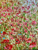 Pink Cottage, Provence - ORIGINAL by Geoffrey Smith - floral detail