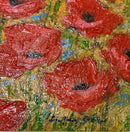 Poppy Field, Provence - ORIGINAL by Geoffrey Smith - poppy detail