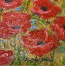Poppy Field, Provence - ORIGINAL by Geoffrey Smith - poppy detail