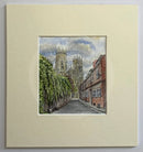 Precentors Court  - Natalja Olejnicka ORIGINAL WATERCOLOUR Miniature