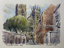 Precentors Court, York, Richard Briggs ORIGINAL WATERCOLOUR