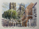 Precentors Court, York, Richard Briggs ORIGINAL WATERCOLOUR