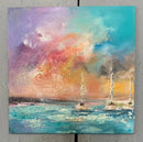 Sailing Together II - Original painting by Anna Schofield