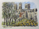 Springtime In York, Richard Briggs ORIGINAL WATERCOLOUR