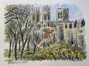 Springtime In York, Richard Briggs ORIGINAL WATERCOLOUR