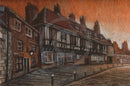 St William's College, York, Pastel ORIGINAL by Joe Gill