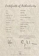 Street Light, Signed Limited Edition by Bill Tolley CERTIFICATE