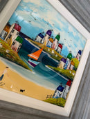 Summer Holiday  (10x10") ORIGINAL PAINTING by Rozanne Bell