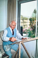 Photo of Sam painting in his Studio 