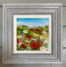 Summer Poppy Meadows & Fields 10x10") ORIGINAL PAINTING by Rozanne Bell