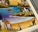 Sunset Over Sandy Cove (10X10) Original Painting By Rozanne Bell