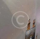 Super Moon V ORIGINAL Acrylic Painting by Gary Walton close up