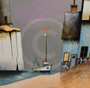 Super Moon V ORIGINAL Acrylic Painting by Gary Walton close up