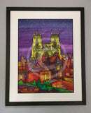 The Jewel Of York Original Silk Painting