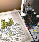 The Jewel Of York Original Silk Painting