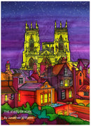 The Jewel of York  ORIGINAL Silk Painting  by Jonathan Williams