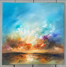 The light within by Anna Schofield, unframed oil on canvas with a wraparound effect