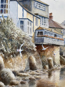 The Lobster Pot, Mousehole, Cornwall - Sam Burden ORIGINAL WATERCOLOUR - detail