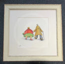 Together - A Dotty Doodle! Original Mixed Media Illustration By Earl