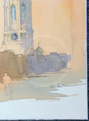Tom Tower, Oxford - John Bastin ORIGINAL WATERCOLOUR