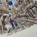 Towards Little Shambles, York, Richard Briggs ORIGINAL WATERCOLOUR