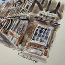 Towards Little Shambles, York, Richard Briggs ORIGINAL WATERCOLOUR