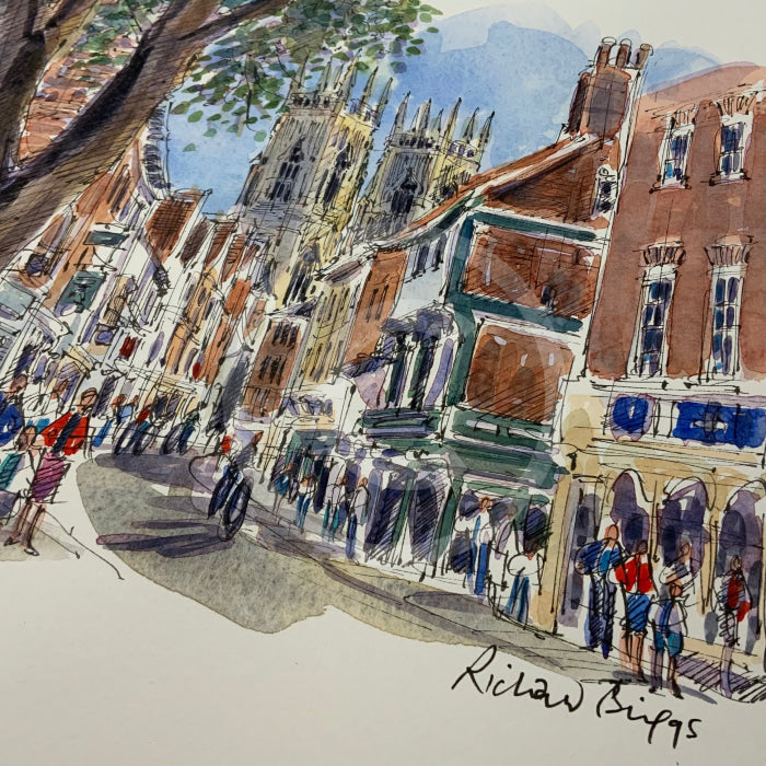Towards Low Petergate York Richard Briggs Original Watercolour