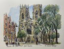 Towards The West Front York Minster Richard Briggs Original Watercolour