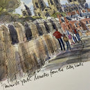 Towards York Minster From The City Walls,  York, Richard Briggs ORIGINAL WATERCOLOUR