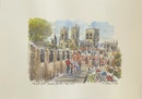 Towards York Minster From The City Walls,  York, Richard Briggs ORIGINAL WATERCOLOUR